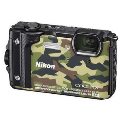 Nikon COOLPIX W300 Digital Camera (Camouflage) (Free Case + 16GB