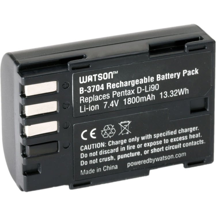 2x D-LI90 Akku Für Pentax Kameras | 2000 MAh | 7,4 V | Voll Kompatibel Mit K-7, K-5, 645D & Mehr