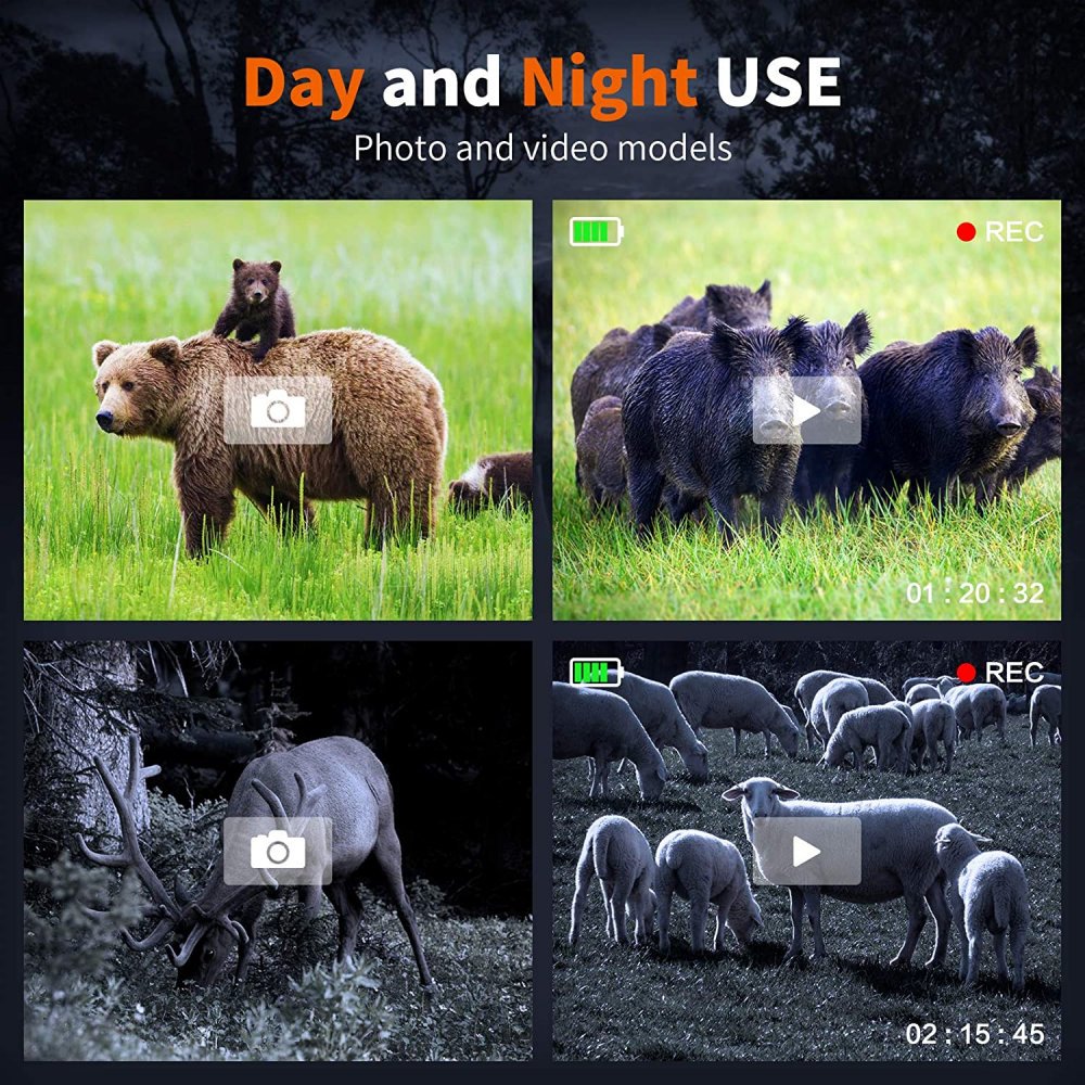 GTHUNDER Digital Night Vision Goggles Binoculars for Total Darkness ...