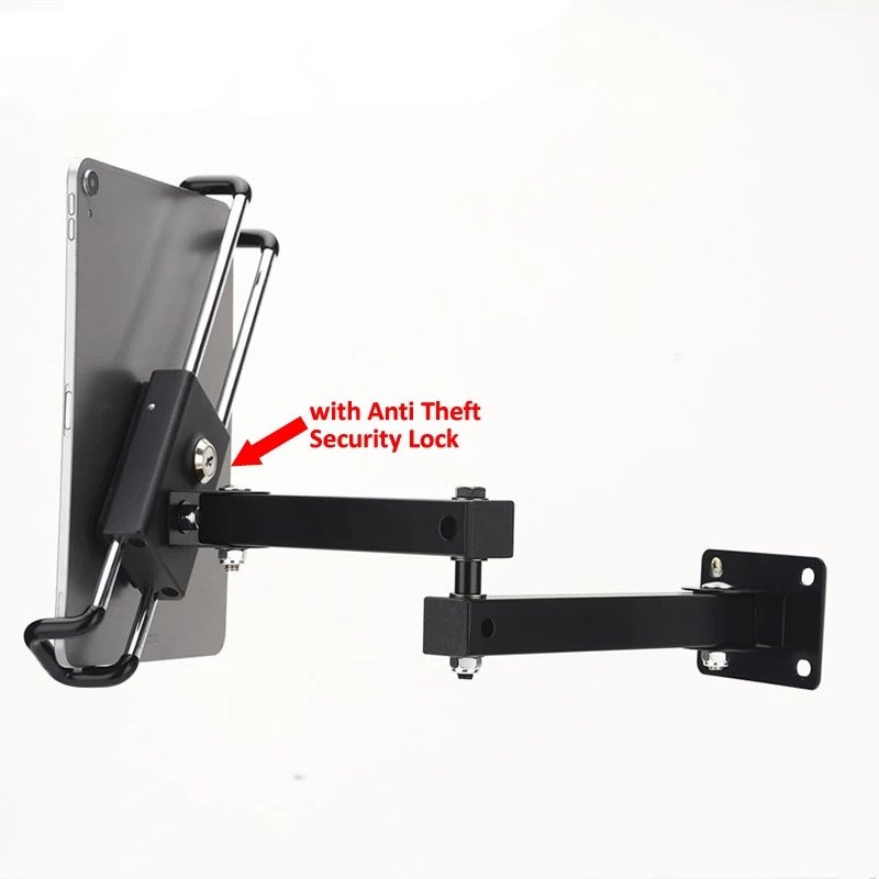 Rotating Securing Tabs Ducame Tablet Wall Mount Holder with Anti Theft Security Lock and Key ...