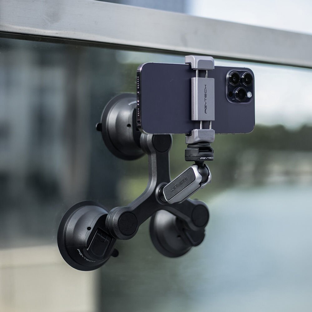 Pygtech Multi Mount PGYTECH 3-Arm Suction Mount with CapLock Ball Head & 3-Prong Mount ...