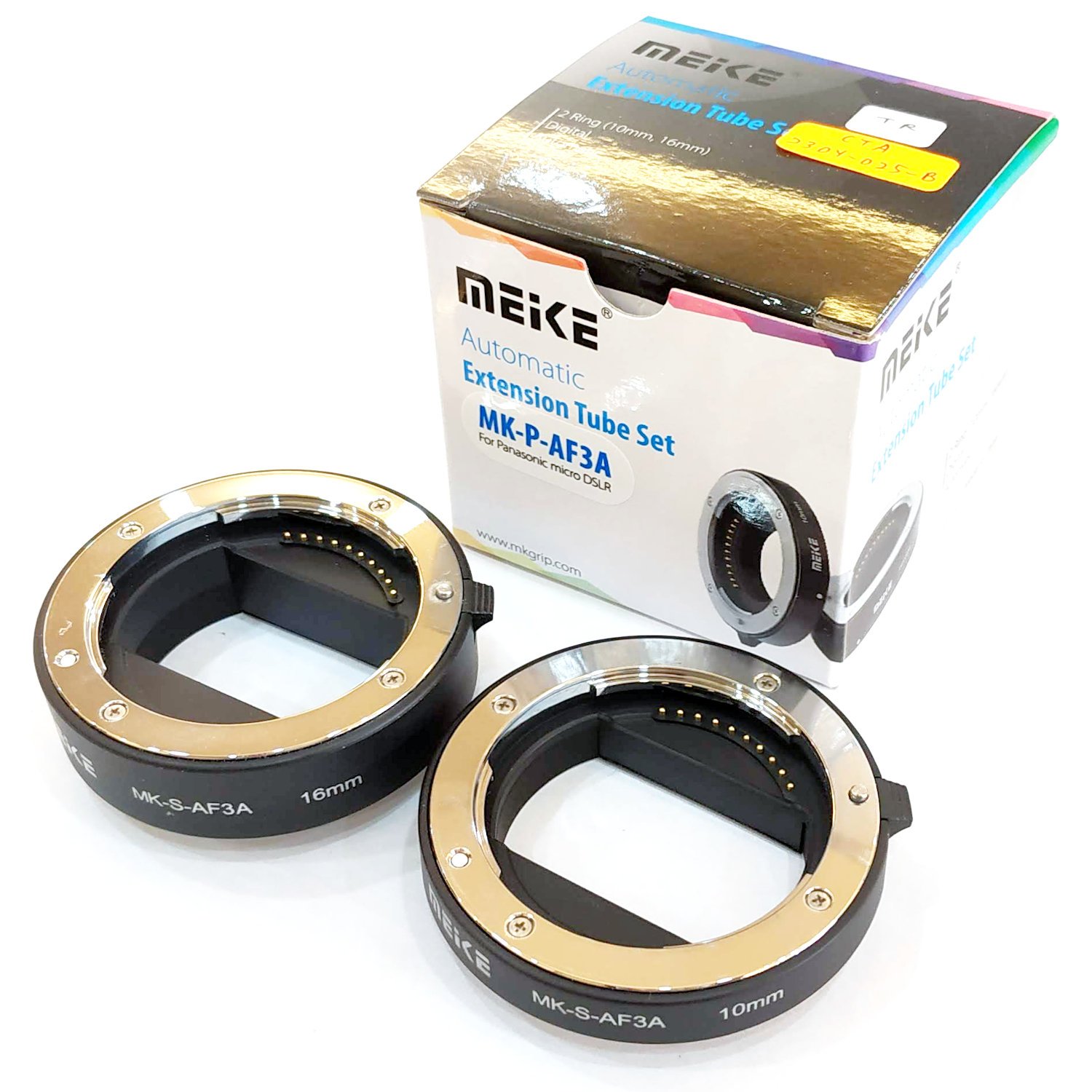 Meike MK-S-AF3A Tube D'Extension Macro Auto Focus Métal 10mm + 16mm Pour Sony E-Mount A7 A6000 A6500 Etc.