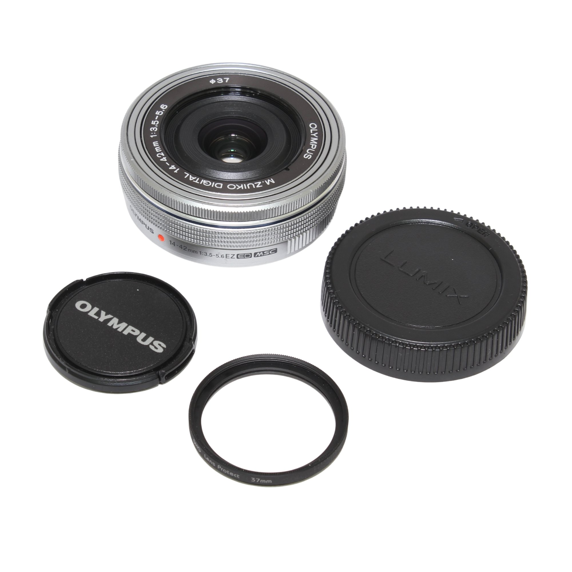 USED] Olympus M.Zuiko Digital ED 14-42mm f/3.5-5.6 EZ Lens (Silver