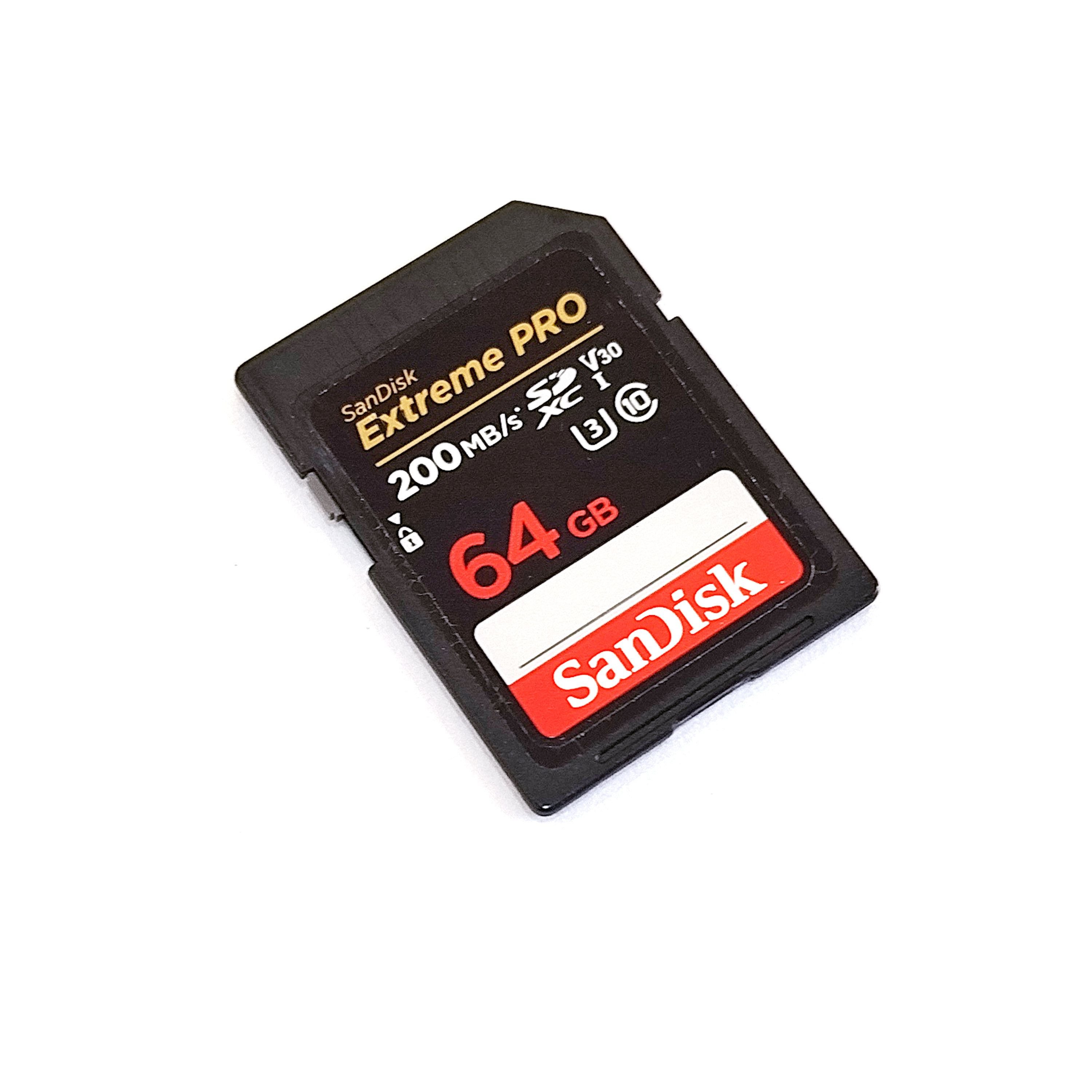 [USED] SanDisk 64GB Extreme PRO UHS-I SDXC Memory Card (V30) (Max Read ...