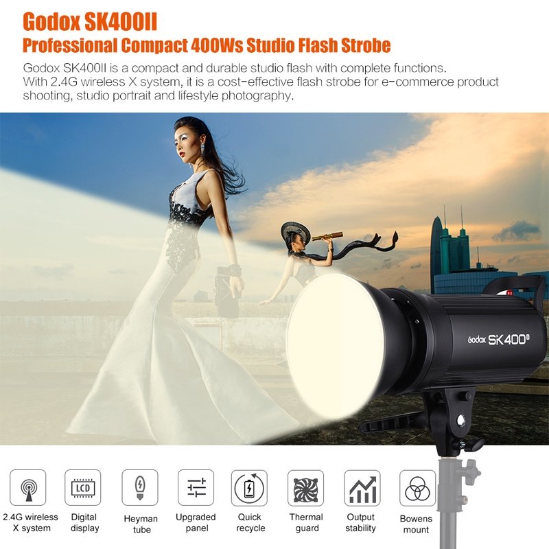 Godox Sk400ii Studio Strobe Flash Flashes Speedlights Shashinki